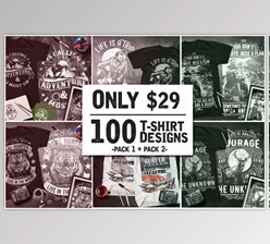 Download T-Shirt Design Mega Collection Creativemarket 1324614
