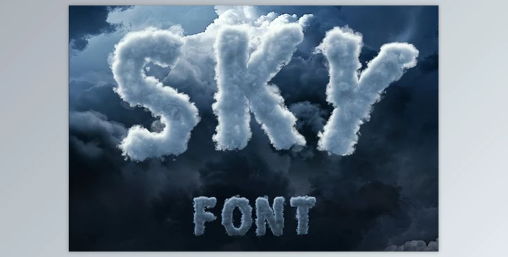 Download Sky Cloud Font CreativeMarket-717251 (PNG, PSD, PDF)