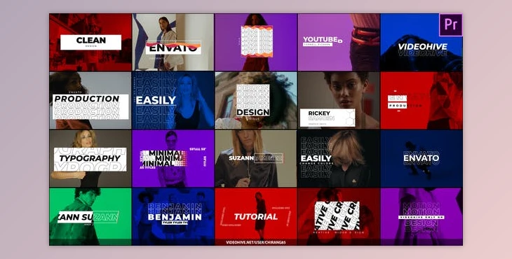 Download Minimal Typography For Premiere Pro (Videohive 33852442) - PR Project
