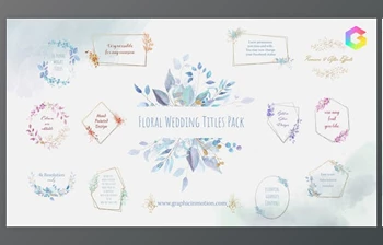 Download Floral Watercolour <span class='badge badge-warning'>Wedding</span> Titles Pack (Videohive 33962121)