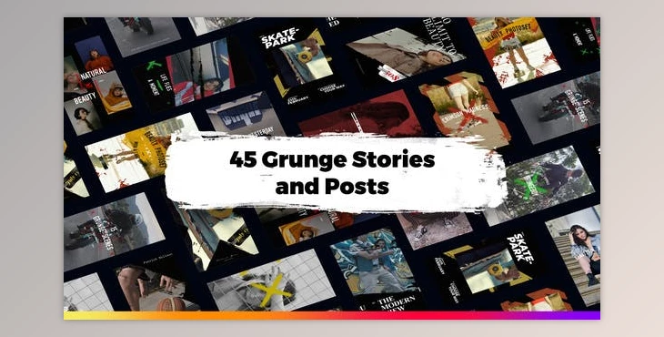 Download 45 Grunge Instagram Stories (Videohive 34003239) - AE Project
