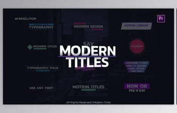 Download Modern <span class='badge badge-warning'>Titles</span> (<span class='badge badge-warning'>Videohive</span> 30180891)