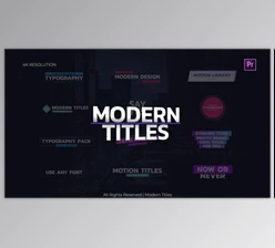 Download Modern Titles (Videohive 30180891)