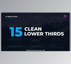 Download Clean Lower Thirds (Videohive 29953354)