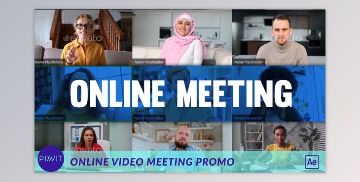 Download Online Video Meeting Promo (Videohive 33097577) - AE Project