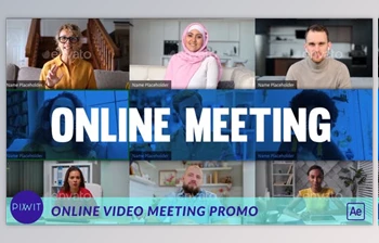 Download Online <span class='badge badge-warning'>Video</span> Meeting Promo (Videohive 33097577) - AE Project