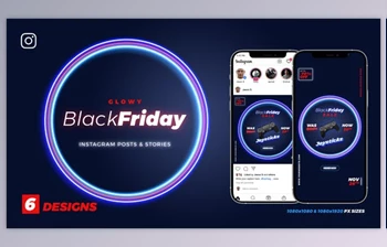 Download Black <span class='badge badge-warning'>Friday</span> Sale Glow Instagram Ad B159 (Videohive 33991710) - AE Project