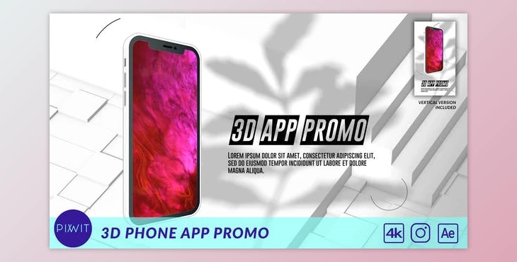 Download 3D Phone App Promo (Videohive 31403878) - AE Project