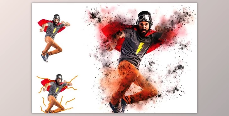 Download 3D Dispersion Photoshop Action (Atn, Abr)