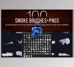 Download 100 Photoshop Smoke Brushes + PNGs CreativeMarket 4421254