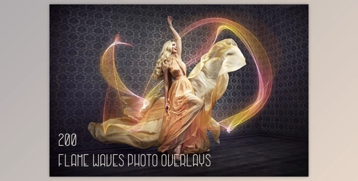 Download 200 Flame Waves Photo Overlays