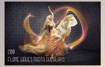 Download <span class='badge badge-warning'>200</span> Flame Waves Photo Overlays