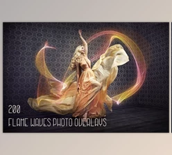 Download 200 Flame Waves Photo Overlays
