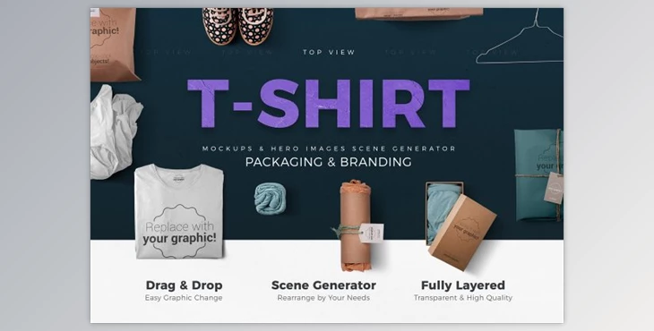Download T-shirt Mockups & Packages (PSD, PDF)