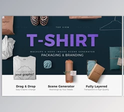 Download T-shirt Mockups & Packages (PSD, PDF) Creativemarket 4519859