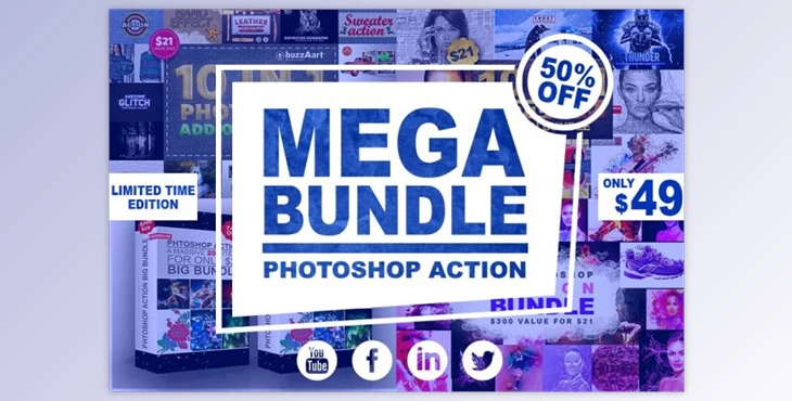 Download Mega Bundle Photoshop Action