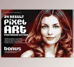 Download Pixel Art Photoshop Action (Atn)