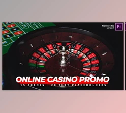 Download Online Casino Promo |Online Roulette Intro | Slot Machine Game| Poker App| Premiere Pro (Videohive 33948684) - PR Project