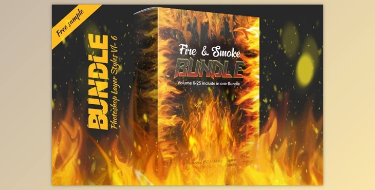 Download Fire & Smoke Bundle PSD Creativemarket 4422579