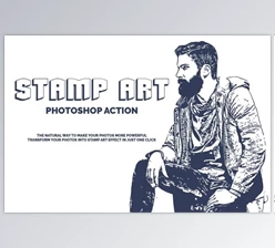 Download Stamp Art Photoshop Action