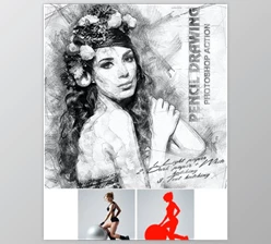 Download Pencil Drawing Photoshop Action – GraphicRiver 19737502 (ABR, ATN)