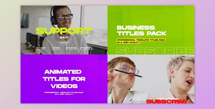 Download Business Titles and Lower Thirds Pack (Videohive 33358961) - AE Project