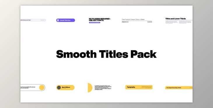 Download Smooth Titles for Premiere (Videohive 33878425)