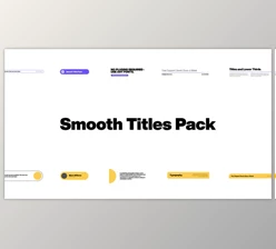 Download Smooth Titles for Premiere (Videohive 33878425)