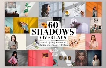 Download Natural shadows overlays <span class='badge badge-warning'>set</span> (PNG, PSD)