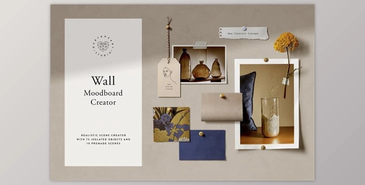 Download Wall Moodboard Scene Creator