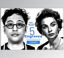 Download Engraved Effect Photoshop Action