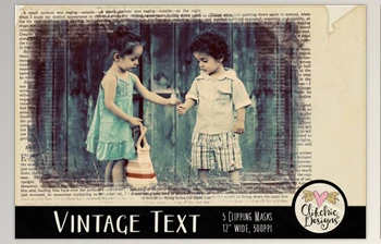 Download Vintage Text <span class='badge badge-warning'>Clipping</span> Masks & Tut (PNG)