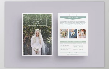 Download WANDERERS <span class='badge badge-warning'>Wedding</span> Flyer Price List (PSD, PDF, INDD)