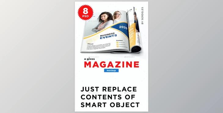 Download Magazine Mockup (Graphicriver 22043609) - PSD