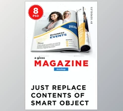 Download Magazine Mockup (Graphicriver 22043609) - PSD