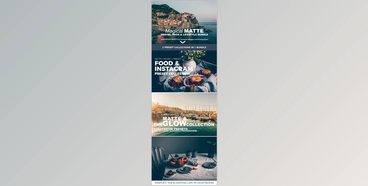 Download Magical MATTE Lightroom Presets CreativeMarket-2082600 (XMP, DNG, LRTEMPLATE, DOC, JPG)