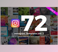 Download 72 Instagram Templates Vol.2 CreativeMarket-2267209 (JPG, PSD)
