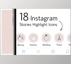 Download 18 Instagram Stories Highlight Icons CreativeMarket-2356218 (PNG, AI, PSD)
