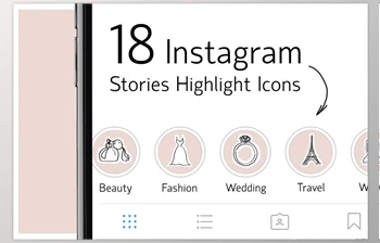 Download 18 Instagram Stories Highlight Icons CreativeMarket-2356218 (PNG, AI, PSD)