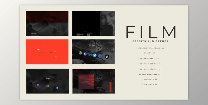 Download Film Credits And Opener (Videohive 30253381) - AE Project