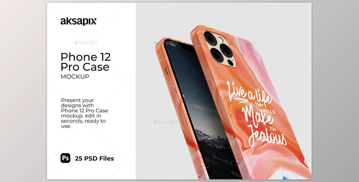 Download Phone 12 Pro Case Mockup GraphicRiver-31805080 (PSD, PNG)