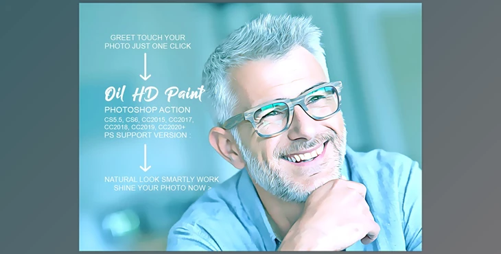 Download Oil HD Paint Photoshop Action CreativeMarket-5304959 (ATN)