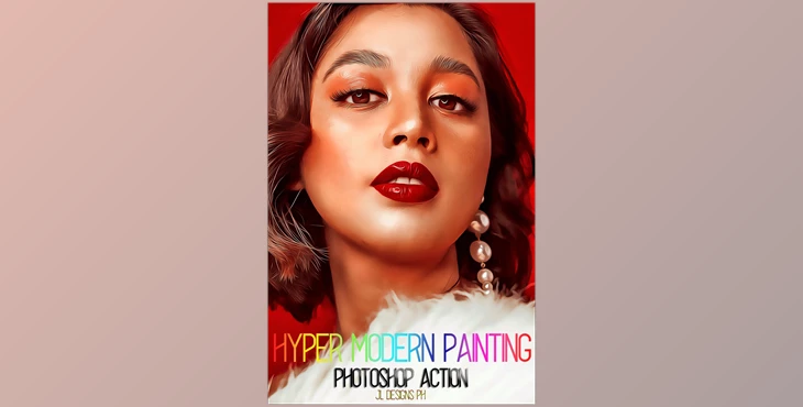 Download Hyper Modern Painting PS Action CreativeMarket-5955269 (JPG, ATN)