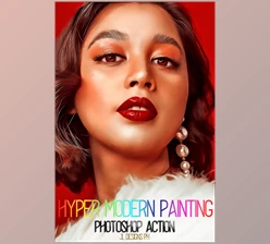 Download Hyper Modern Painting PS Action CreativeMarket-5955269 (JPG, ATN)