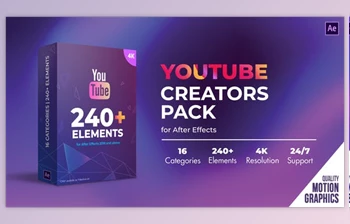 Download <span class='badge badge-warning'>Youtube</span> Creators <span class='badge badge-warning'>Pack</span> (<span class='badge badge-warning'>Videohive</span> 31232789) - AE <span class='badge badge-warning'>Project</span>