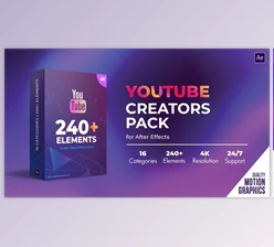 Download Youtube Creators Pack (Videohive 31232789) - AE Project