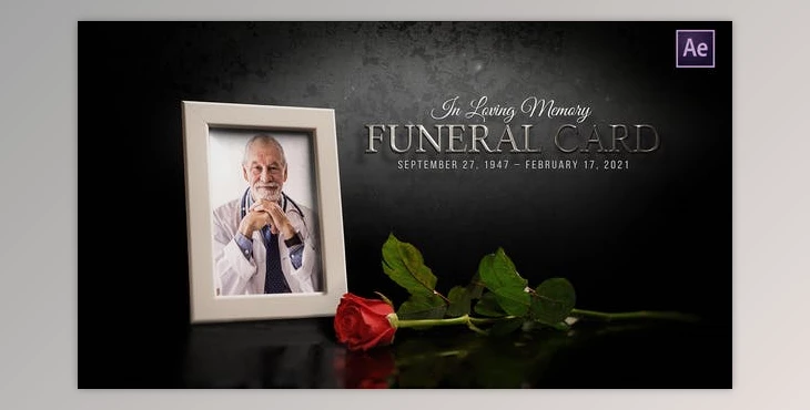 Download Funeral Flower Card - Memorial (Videohive 31311632) - AE Project
