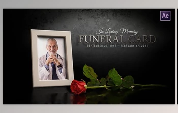 Download Funeral Flower <span class='badge badge-warning'>Card</span> - Memorial (<span class='badge badge-warning'>Videohive</span> 31311632) - AE <span class='badge badge-warning'>Project</span>