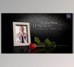 Download Funeral Flower Card - Memorial (Videohive 31311632) - AE Project