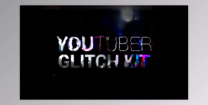 Download YouTuber Kit - Glitch (Videohive 20216462) - AE Project